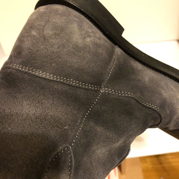 Leopardo Principi Womens Grey Suede Ankle Bootie 37 - Picture 7 of 11